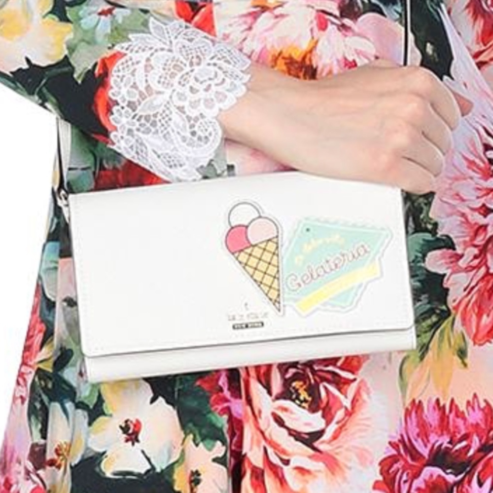 Kate Spade NWT! Convertible Crossbody Wallet Clutch Purse "La Dolce Vita Italian - Picture 13 of 13